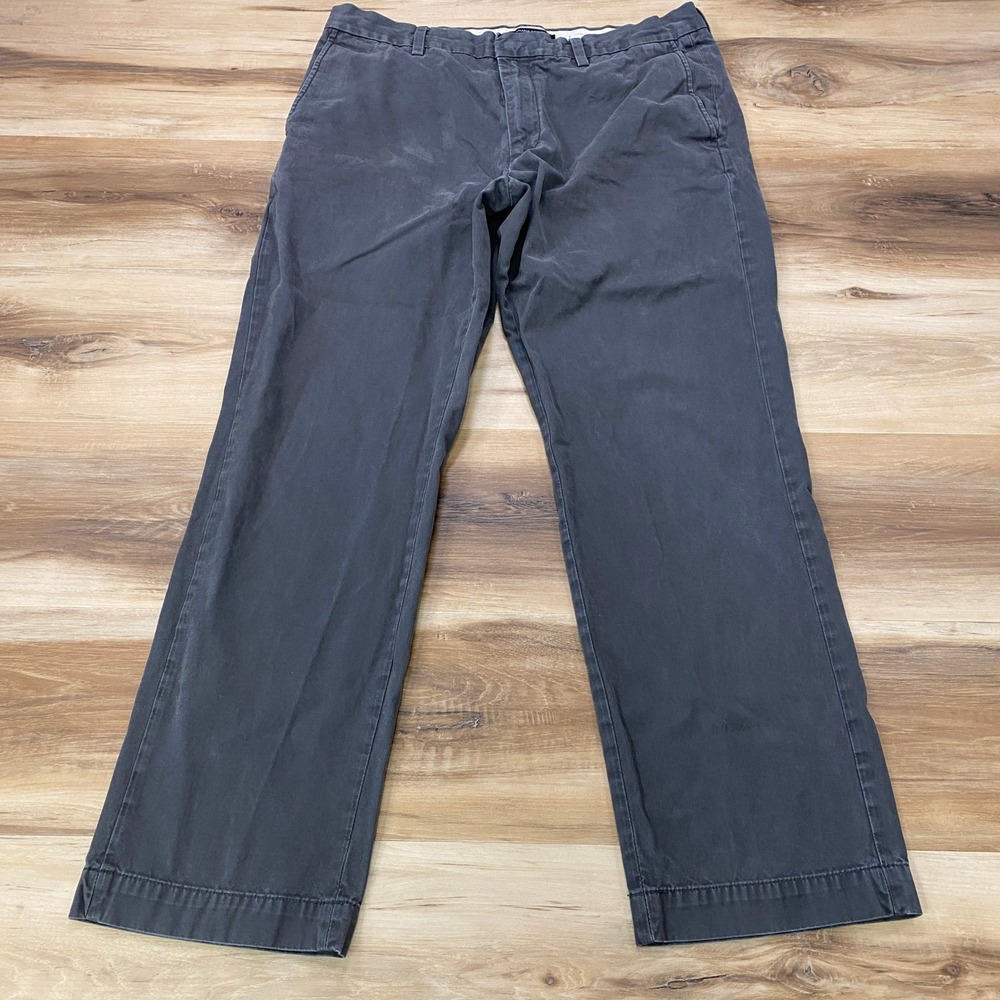 Banana Republic Emerson Chino 34x30 Mens Casual Straight Leg Pants Cotton Gray